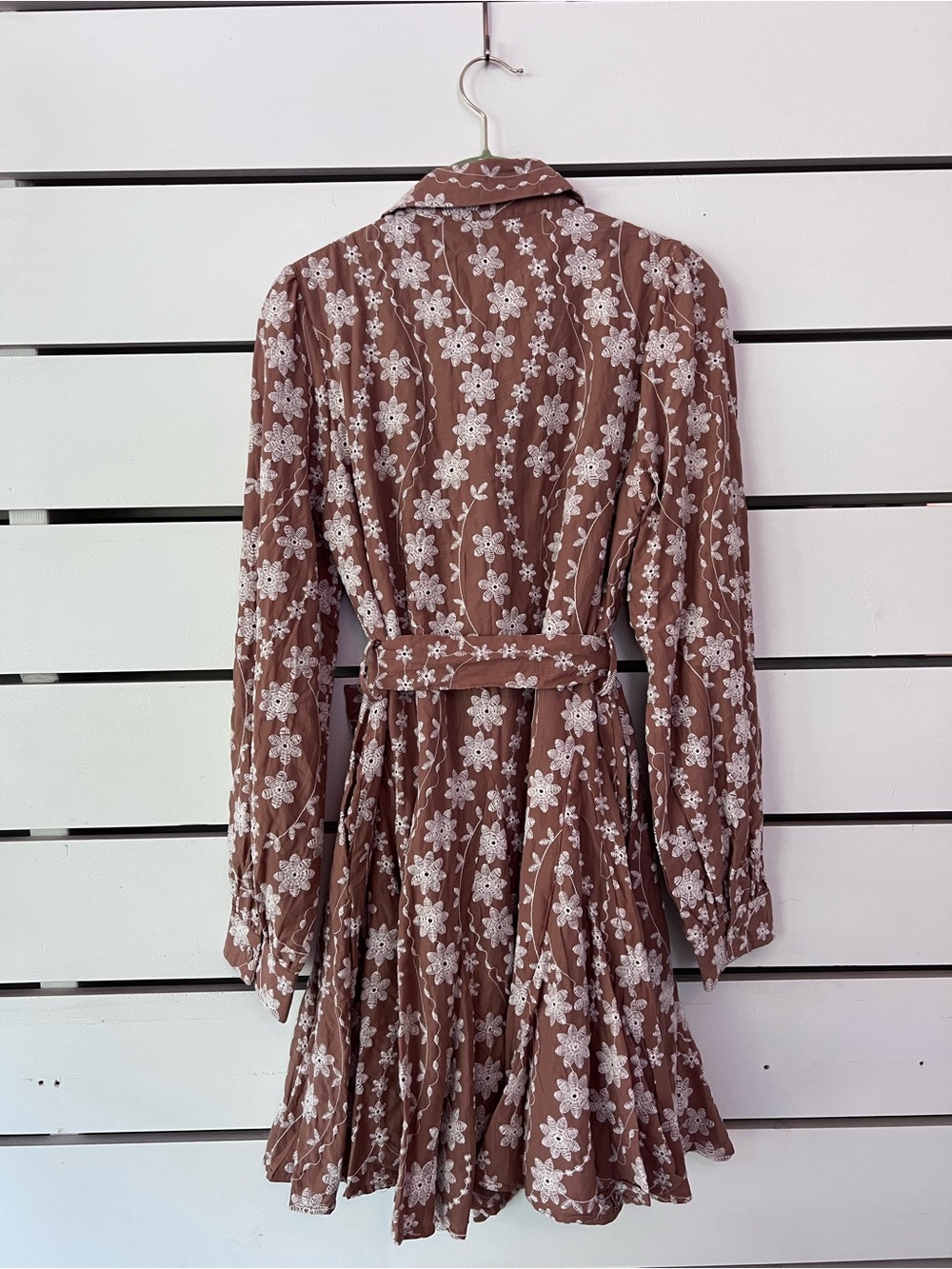 NWT Floral Embroidery Button Down
Flared Mini Dress - Picture 9 of 13